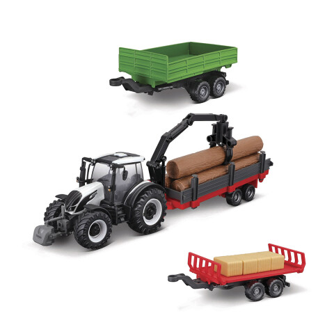 Bburago Tractor con Remolque de Juguete Fendt FarmLand Diseños Surtidos U