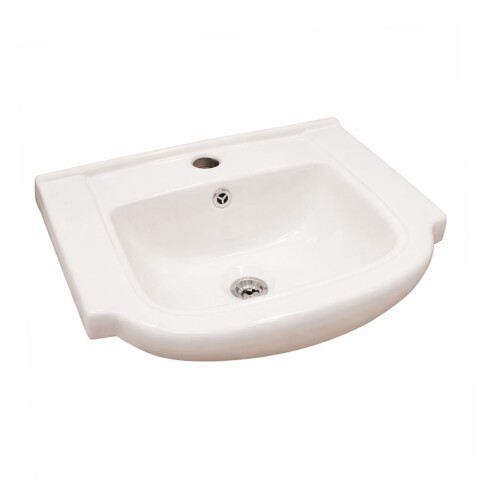 Bacha de sobreponer rectangular 50x45 cm c/mesa blanca brillante Dmc Bacha De Sobreponer Rectangular 50x45 Cm C/mesa Blanca Brillante Dmc