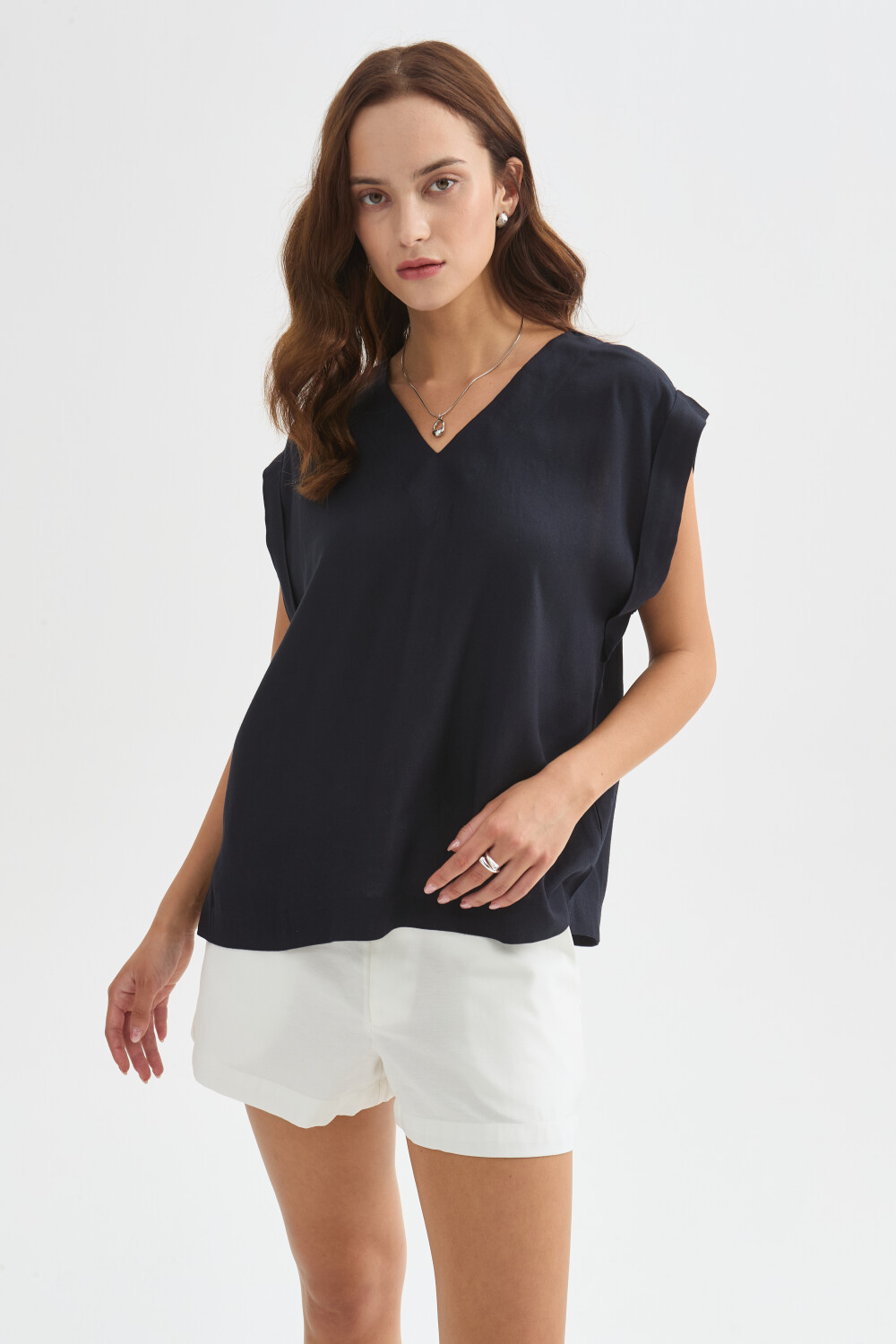 Blusa Zomira Azul Noche