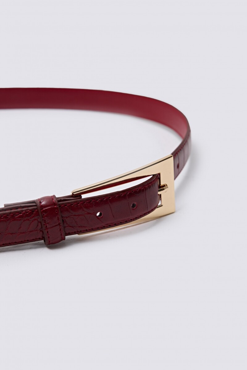 Cinturón croco bordo