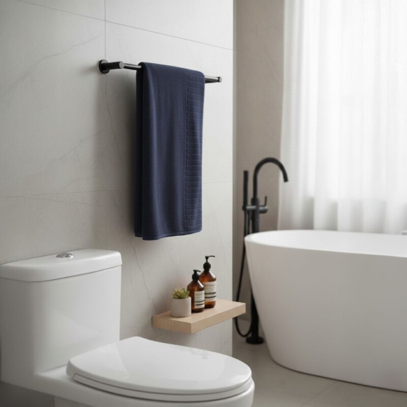 TOALLA VELOUR MARINO 70X140CM 500Gr P/BAÑO Unica