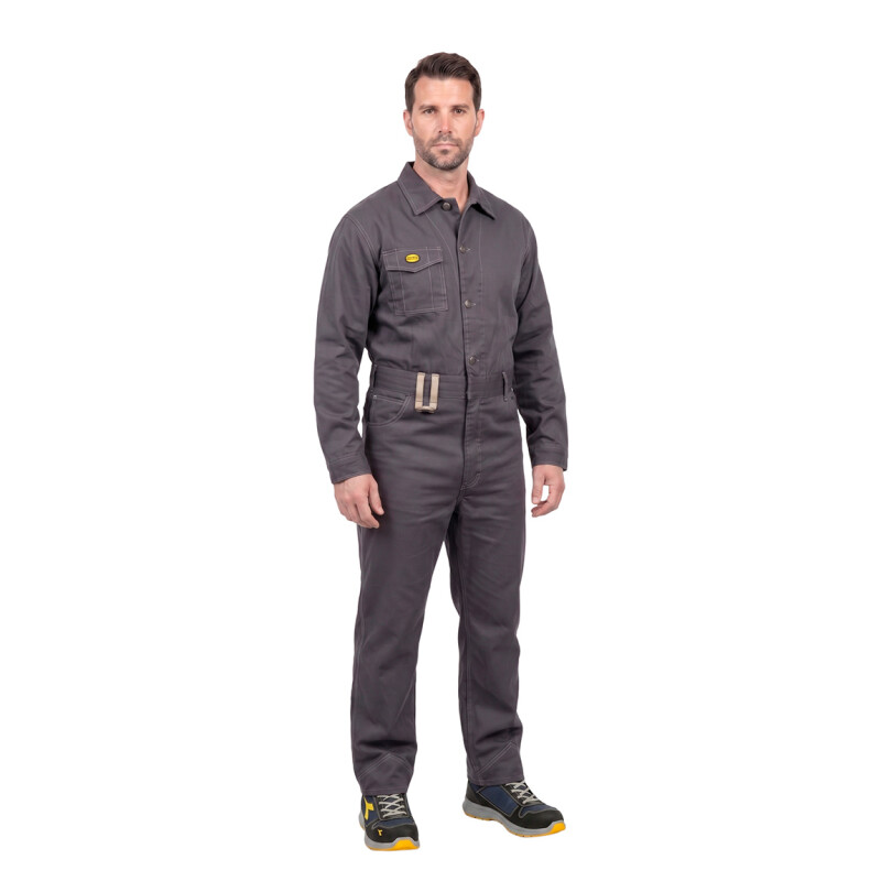 Mameluco De Trabajo Overol Diadora Utility Azul Gris