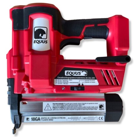 Clavadora Grapadora Inalámbrica 20V Equus ROJO