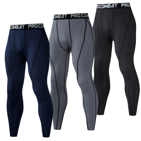 Calza Térmica Deportiva Pack X3 Entrenamiento Hombre Vst015006-m