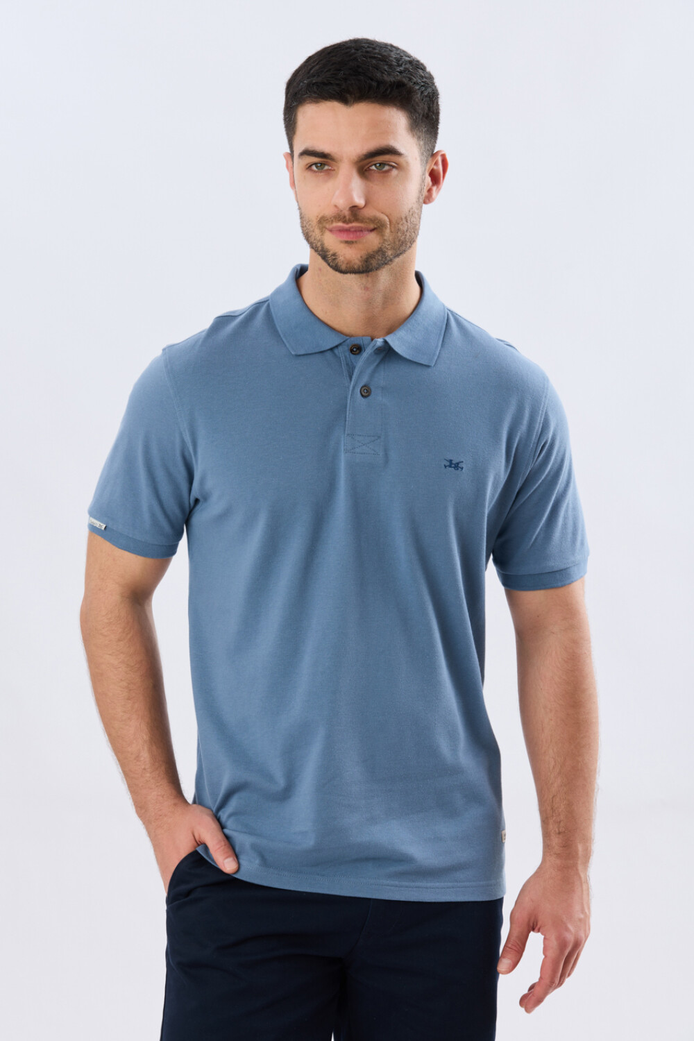 REMERA POLO LISA PIQUÉ Piedra
