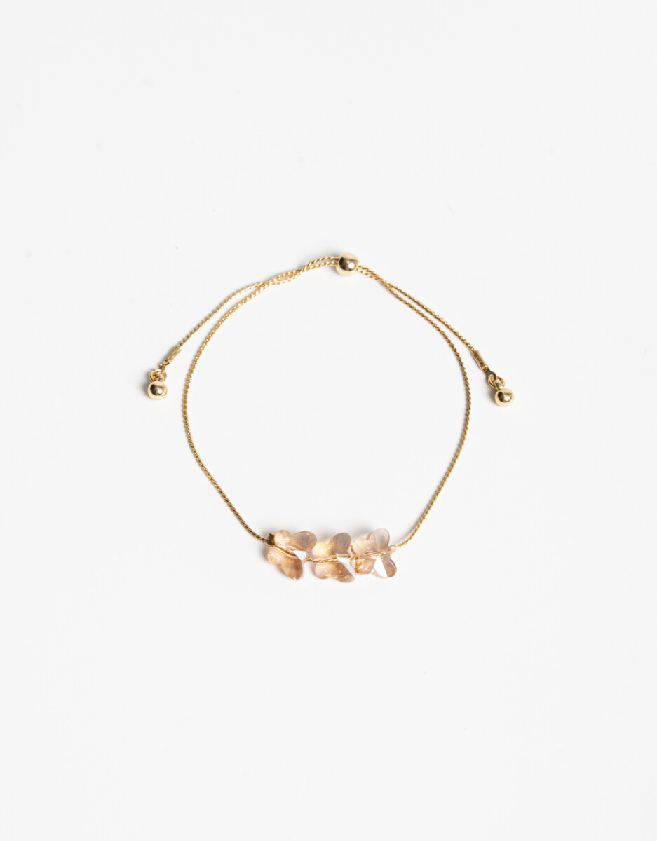 Pulsera Flexible Con Mariposas 