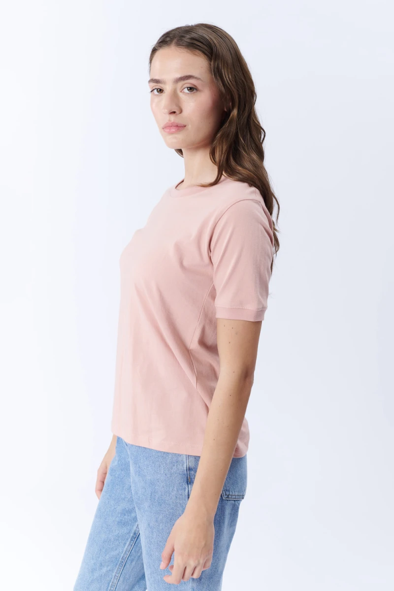 Remera manga corta básica Rosa