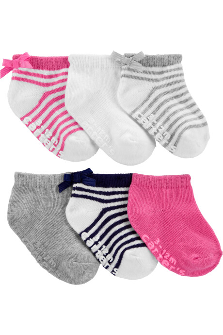 Pack Seis Pares de Medias Antideslizante 0