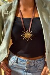 Sun Necklace Chocolate Sun Necklace Chocolate