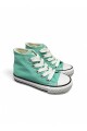 BOTA DEPORTIVA MEDIO BASKET LONA NIÑO Verde-agua
