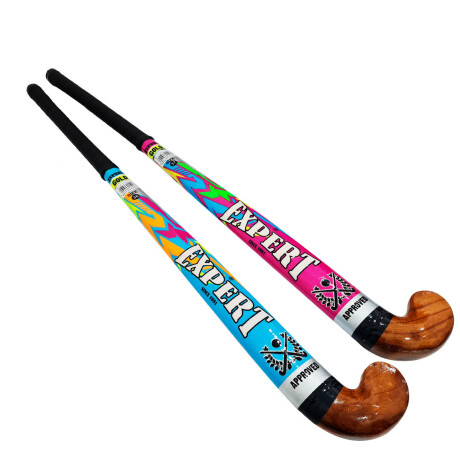 Palo De Hockey Expert Gold Madera Reforzado 28 A 37.5 Rosado - Talle 32