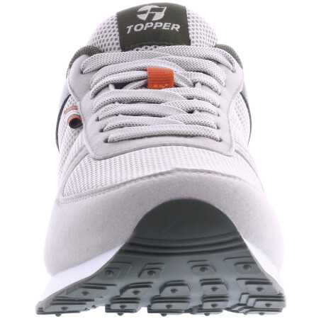 Championes de Hombre Topper T 350 Mesh Mns Gris - Verde Oliva