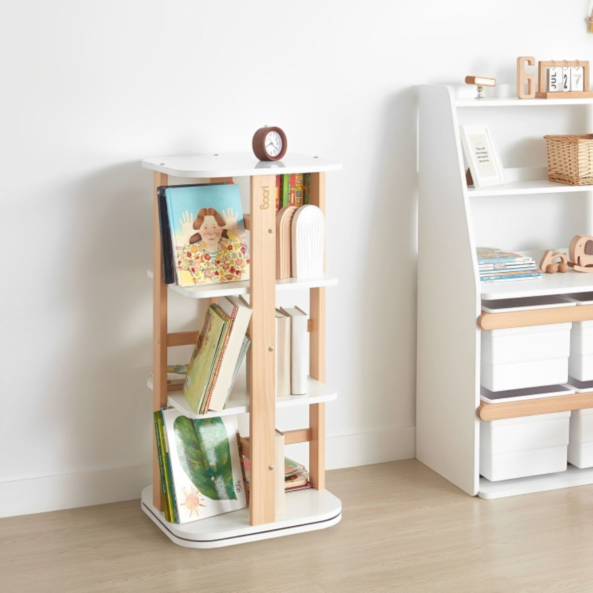 BIBLIOTECA TIDY ROTATING BLANCO 