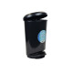 Tarro de residuos con pedal plástico 10 lts NEGRO