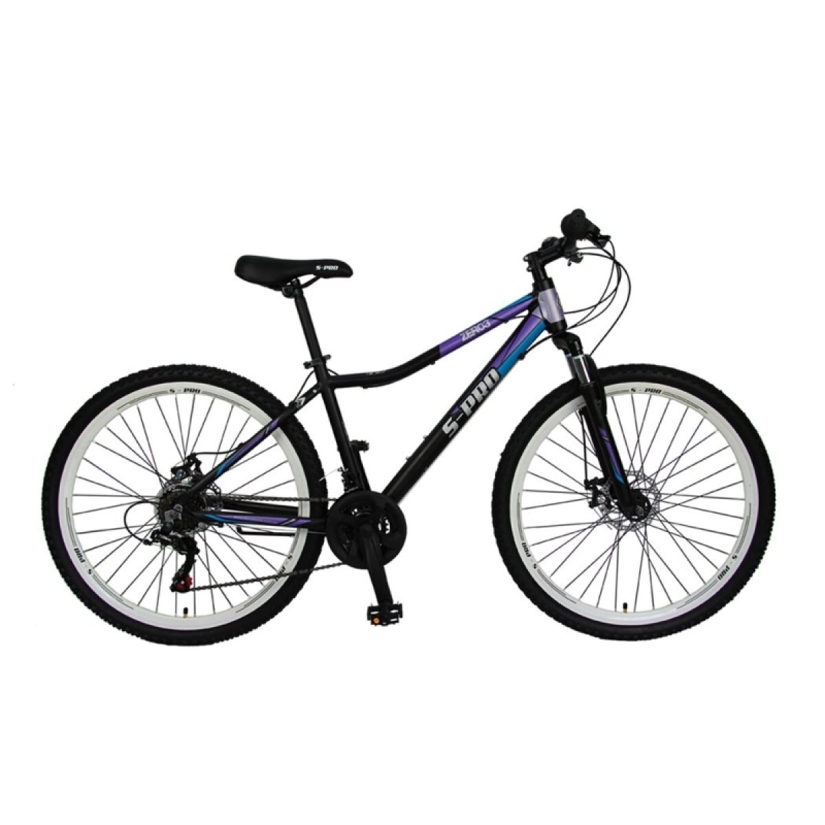 Bicicleta S-pro Mtb Zero3 R.27.5 Dama Aluminio F/disco - Negro 