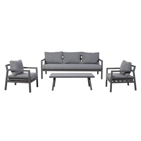 SET DE LIVING ALUMINIO GRIS PORTOFINO
