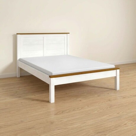 CAMA 2 PLAZAS PINO NATURAL-BEIGE TOPAZIO