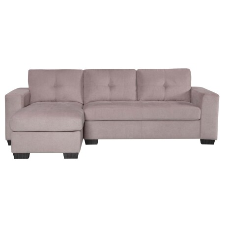 SOFÁ C/CHAISE MÁS DE 4 CUERPOS TELA MARRON DETROIT TAUPE