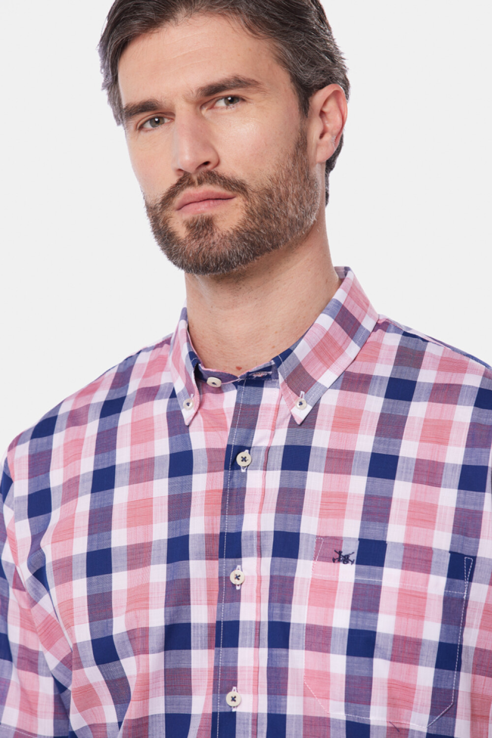 CAMISA A CUADROS Azul