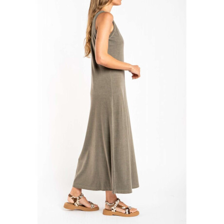 Vestido Algodon Lavado Safari