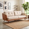 Sillón Sofá Triunfo 3 Cuerpos Marron y beige