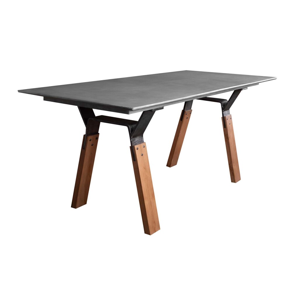 MESA DE COMEDOR CONCRETO GRIS CEMENTO