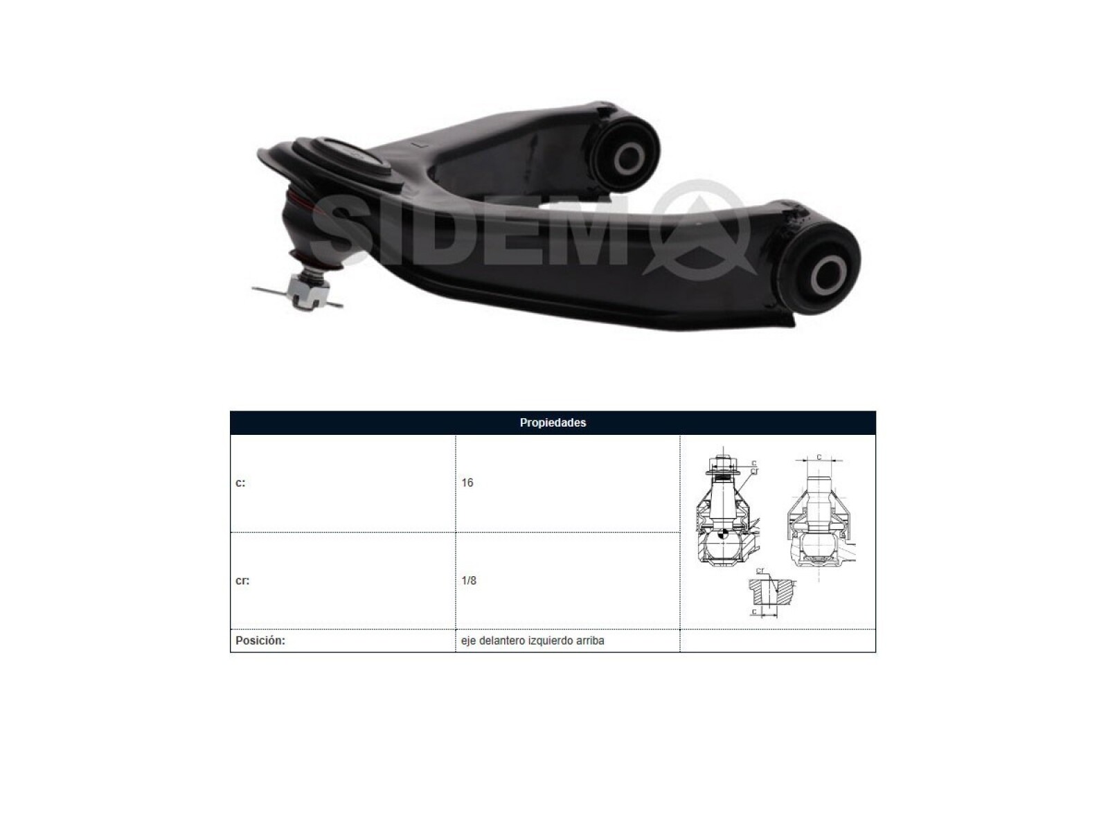 Parilla De Suspension Delantera Nissan D22 98-25 Izq 