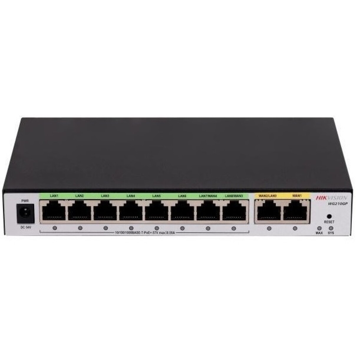 Router Hikvision Multi-WAN corporativo 10p Gigabit PoE 