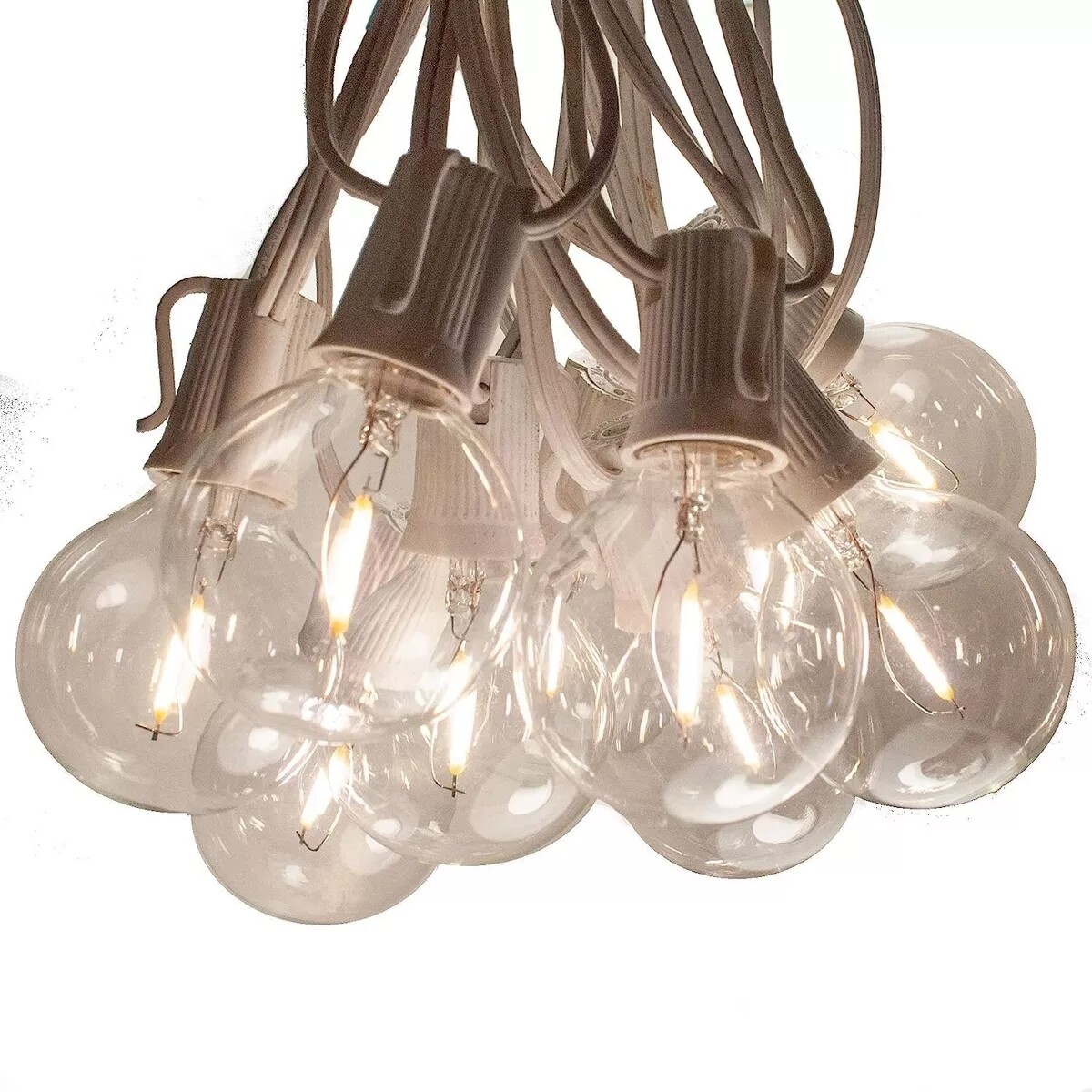 Guía de luces vintage Pack x 2 guías - Cable blanco 