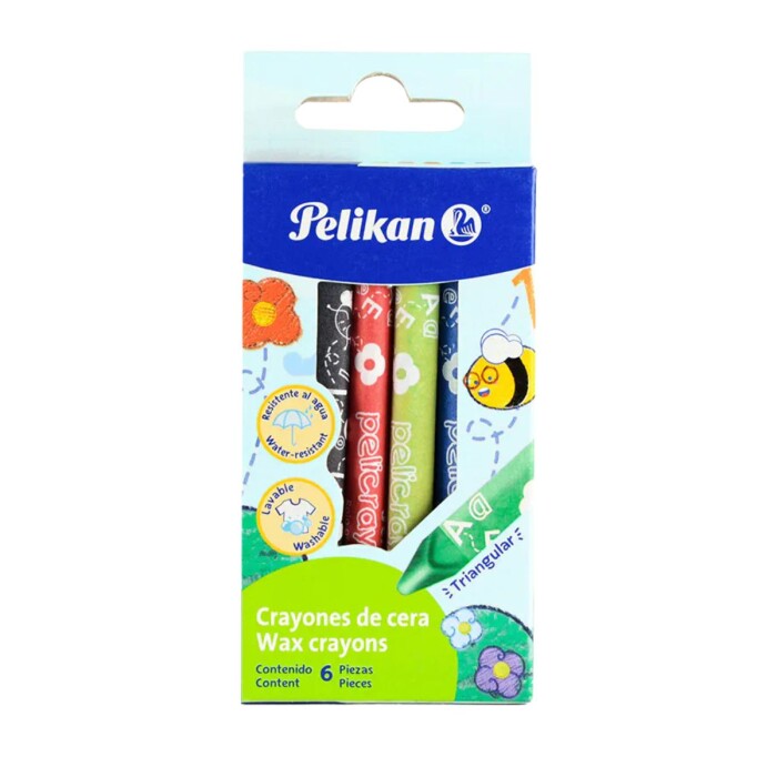 PELIKAN PELICRAYONES COLORES SURTIDOSX6 única