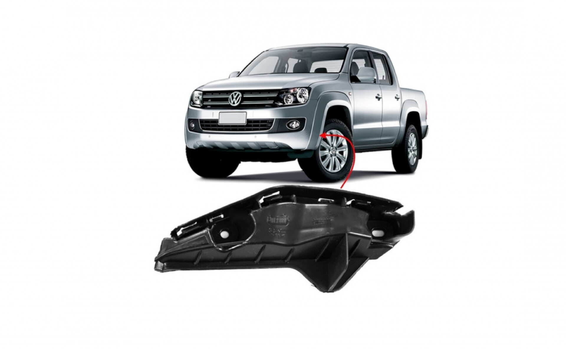 SOPORTE DE PARAGOLPE DELANTERO IZQUIERDO AMAROK 17/... 