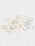 Sets Anillos Metal Set De Anillos De Metal - Combinacion Bicolor