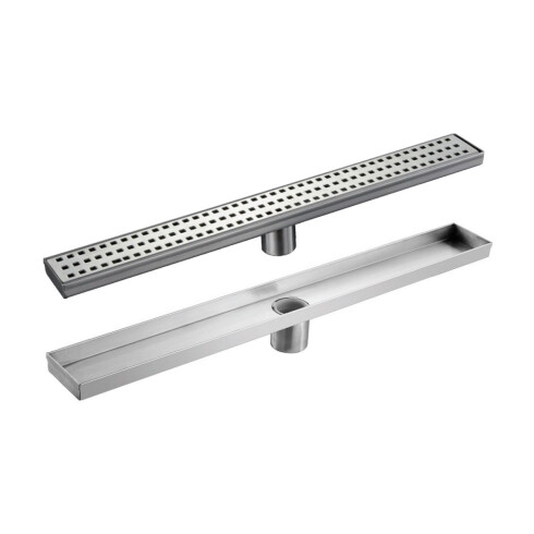 DESAGÜE RECTANGULAR EN ACERO INOX 60X7 000