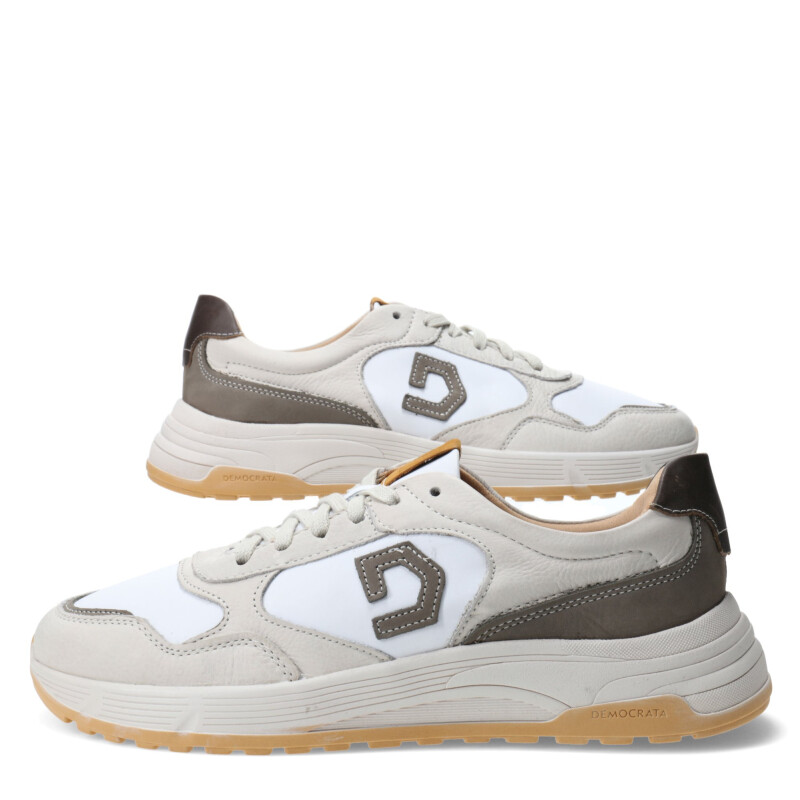 Championes de Hombre Democrata Lushio Blanco Nieve / Gris Titanio