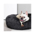 Cucha 80cm Cama Colchon Puff Plush Mascota Antiestress Variante Color Negro