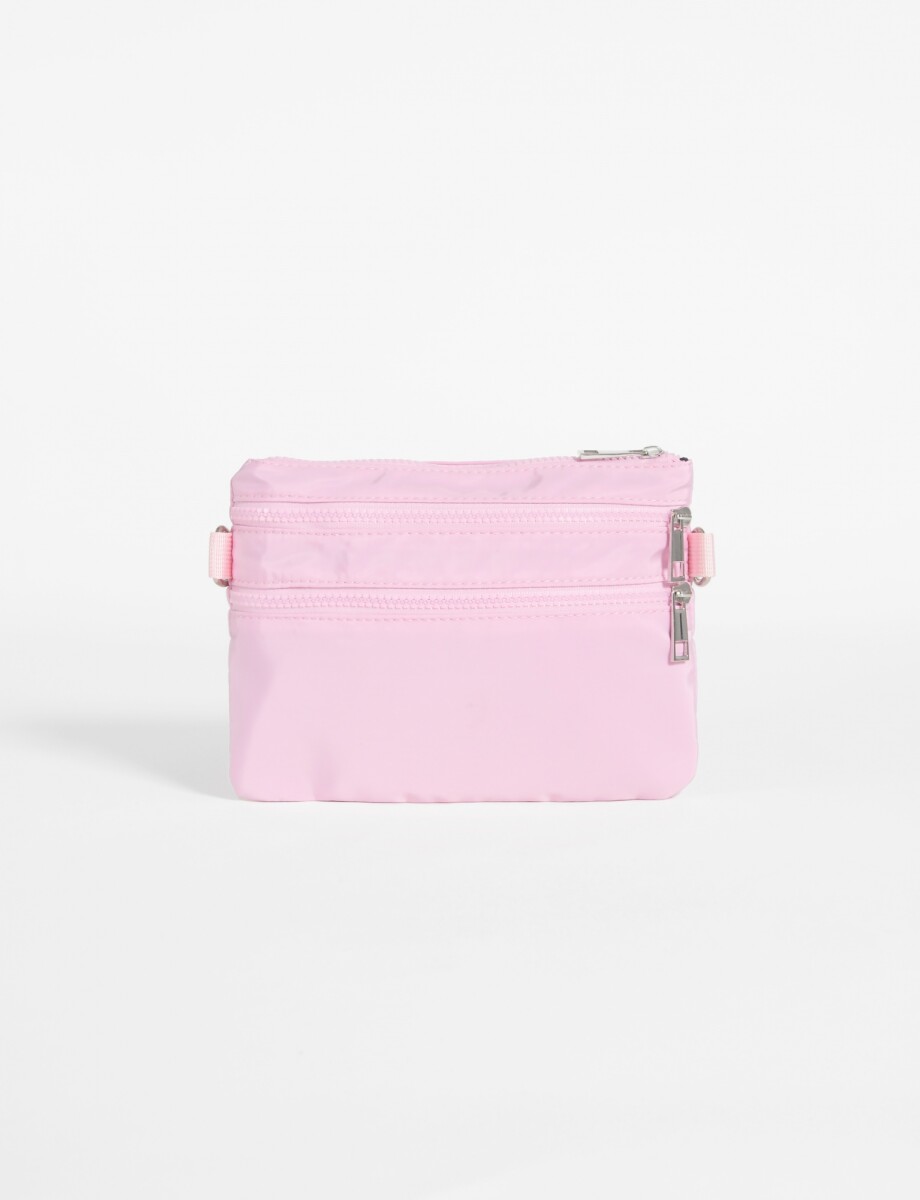 Bandolera básica doble cierre - rosa 