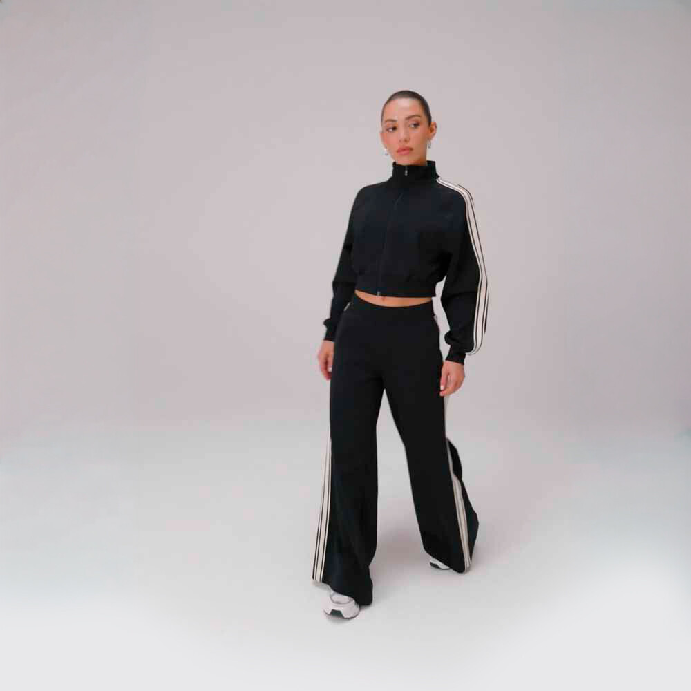 Pantalón Elevated Track Pant Mujer Almond Milk/black