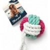 Juguete Para Perro Bola Con Flecos ROJO
