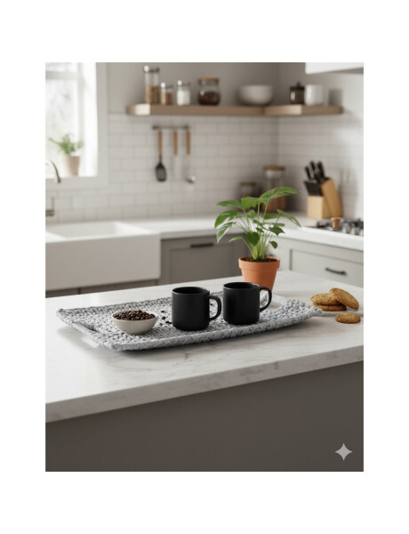 BANDEJA RECT. 52X29X5CM JACINTO DE AGUA BLANCO BANDEJA RECT. 52X29X5CM JACINTO DE AGUA BLANCO