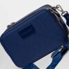 Bandolera New Penny en Efecto Cuero Zaffiano Azul
