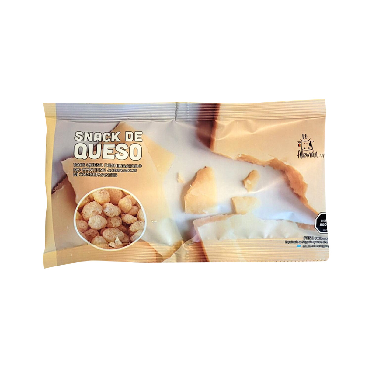 Snack saludable de queso 25g El Aleman 