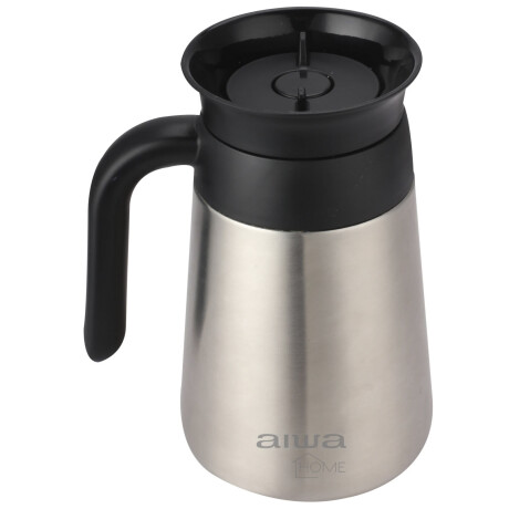 Cafetera con Jarra Térmica Aiwa 700ml 5 Tazas Filtro Permanente Negro/Gris