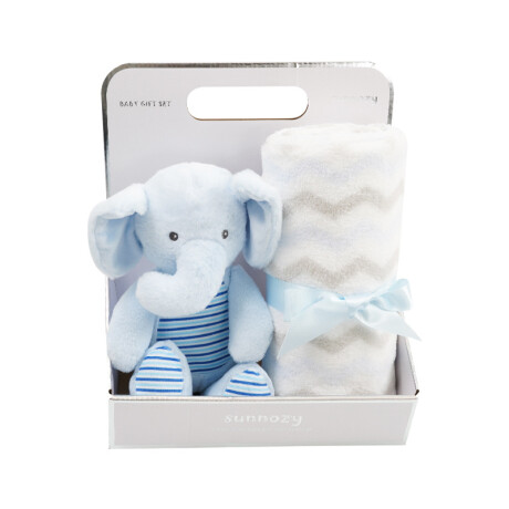 Set Infantil Regalo Peluche con Manta Xybl ELEFANTE