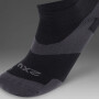 Vectr Ultralight 1/4 Crew Socks Black/titanium