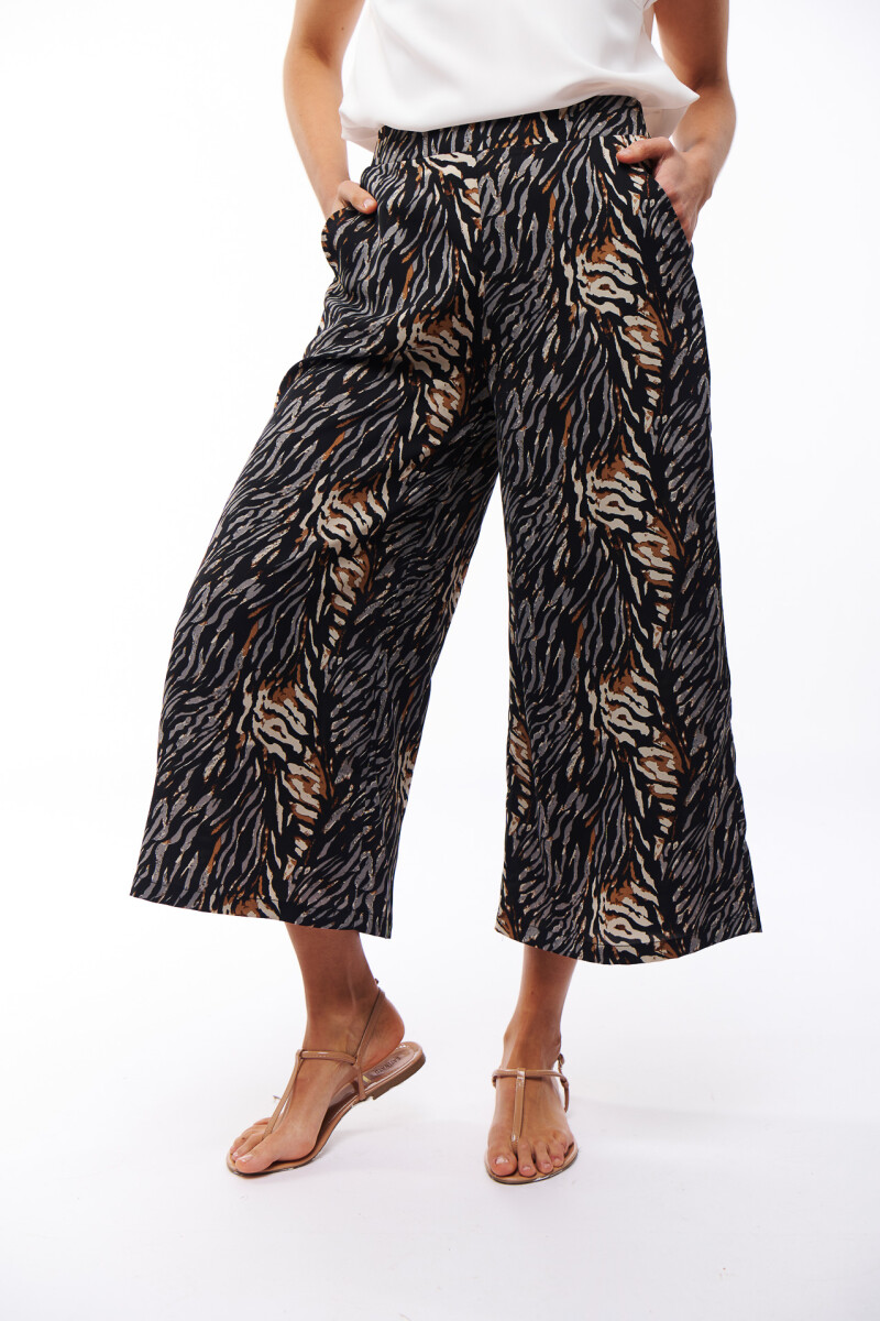 PANTALON NOOR ESTAMPADO NEGRO