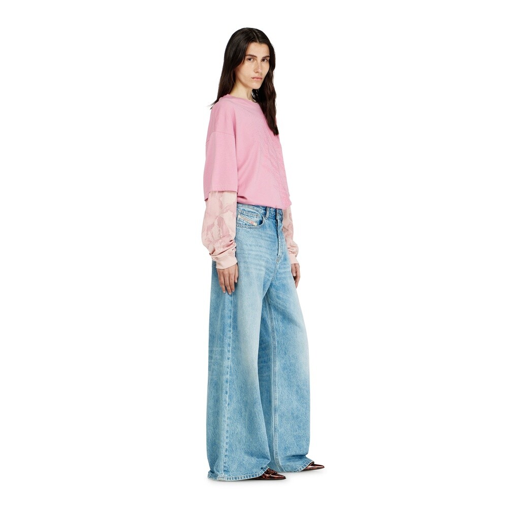 Jeans Urbano Para Mujer Relaxed Jeans - 1996 D-Sire Azul claro
