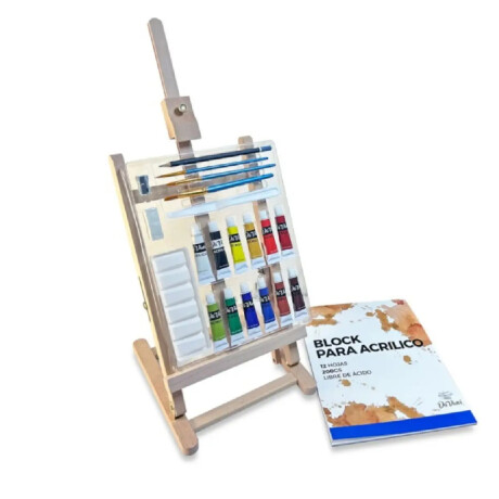 Set Da Vinci Acrilico con Caballete Set Da Vinci Acrilico con Caballete