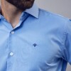 Camisa Luxury Celeste oscuro