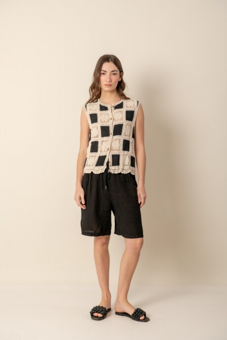 Top crochet damero Top crochet damero