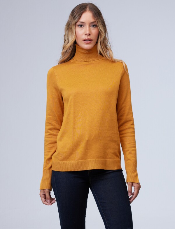 Polera Basica MOSTAZA